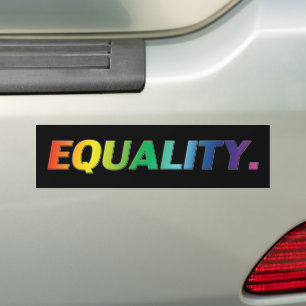 equality / pride rainbow colours Bumper Sticker