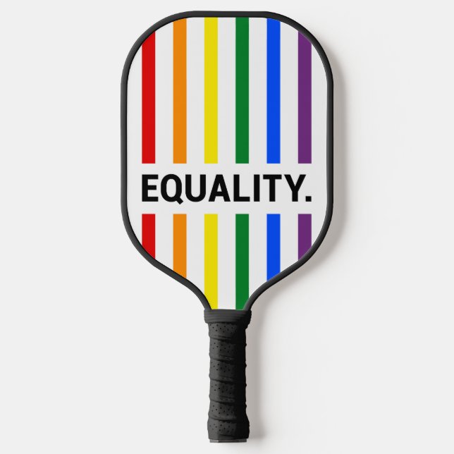 Equality Pride Rainbow Pickleball Paddle (Front)