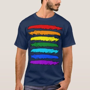 Equality Rainbow Flag Gay LGBTQ Pride Month Suppor T-Shirt