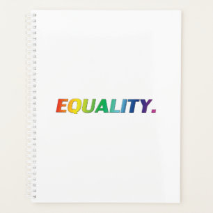 Equality rainbow gradient modern typography planner
