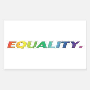 equality rainbow pride colours sticker - stickers