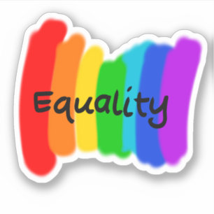 “Equality” Rainbow Text