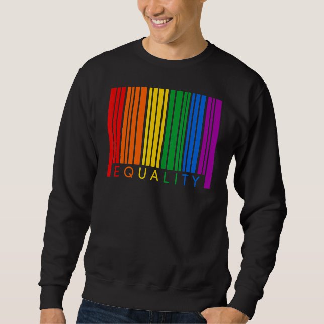 Equality Rainbown Equal Rights Lgbtq Ally Lgbt Pri Sweatshirt (Front)