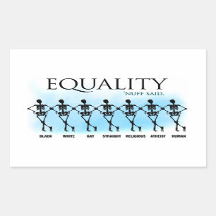 Equality Rectangular Sticker
