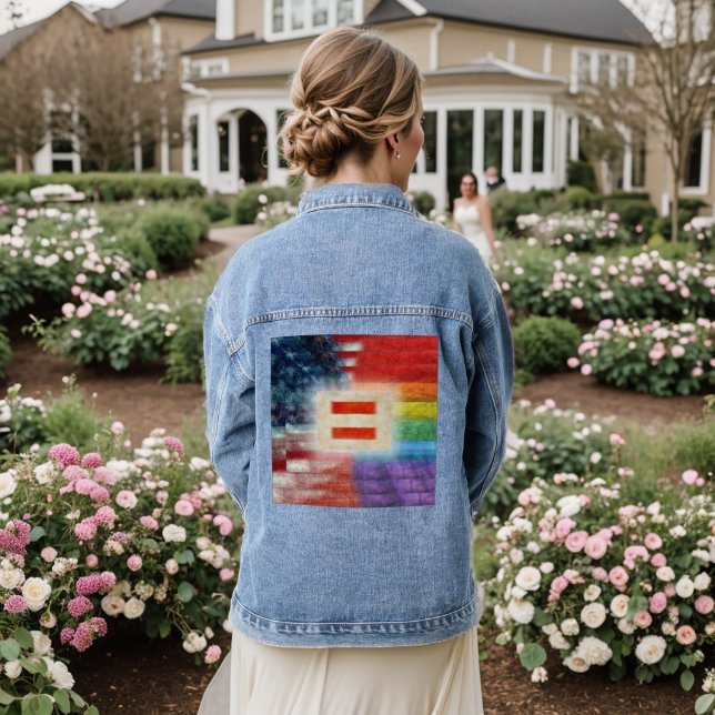 Equality & Rights For All Show Denim Jacket (Wedding Back)
