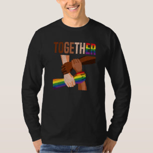 Equality Social Justice Human Rights Together Rain T-Shirt