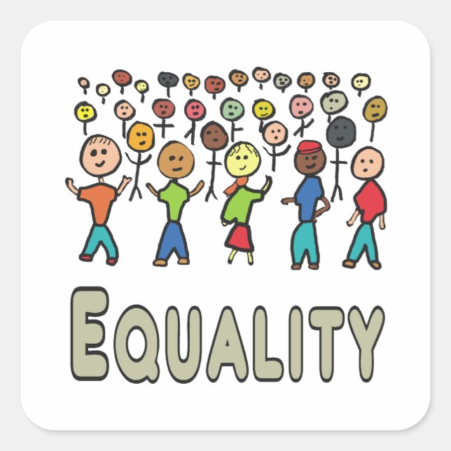 Equality Square Sticker (Front)