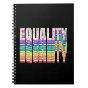 Equality text design notebook