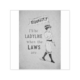 Equality Vintage Poster   Suffragette Feminism Self-inking Stamp