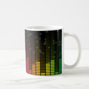 Equalizer Disco Lights Music Volume Coffee Mug