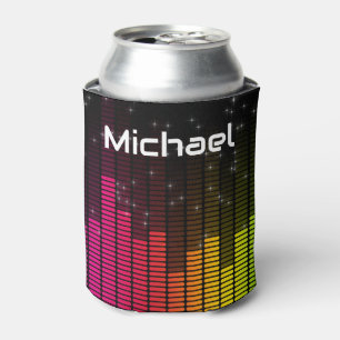 Equalizer Disco Lights Music Volume Personalised Can Cooler