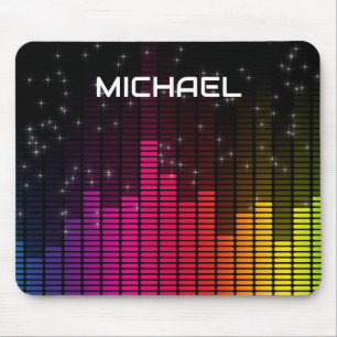 Equalizer Disco Lights Music Volume Personalised Mouse Pad