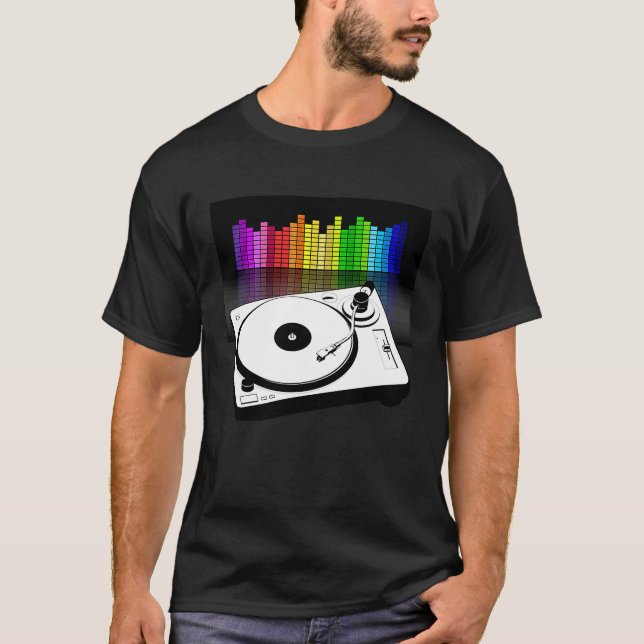Equalizer Turntable Hip Hop Music  Breakdancing T-Shirt (Front)