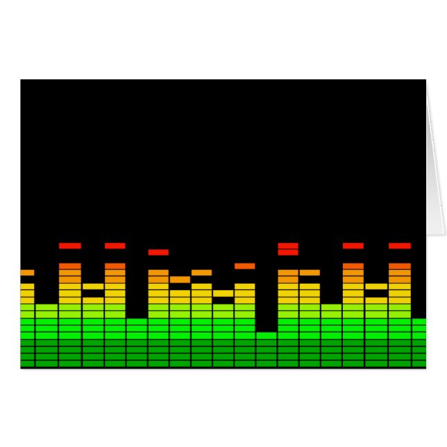 Equalizer Vibes from the Beat of DJ Music Black (Front Horizontal)
