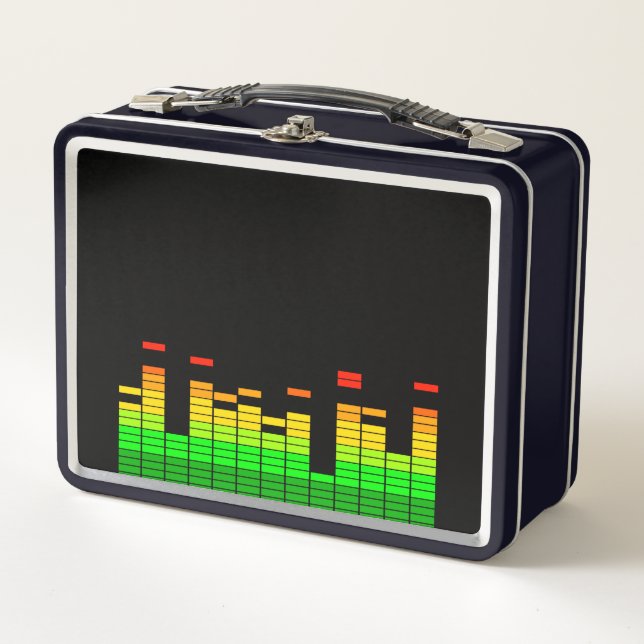 Equalizer Vibes from the Beat of DJ Music Metal Lunch Box (Front)