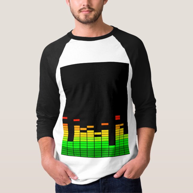 Equalizer Vibes from the Beat of DJ Music T-Shirt (Front)