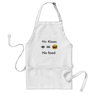 equals, Hamburger 13, Lips, No food, No, Kisses Standard Apron