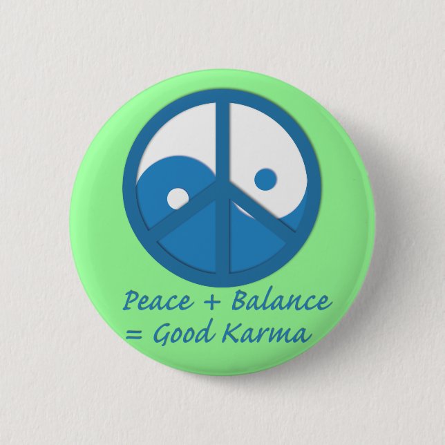 Equation for Good Karma 6 Cm Round Badge (Front)