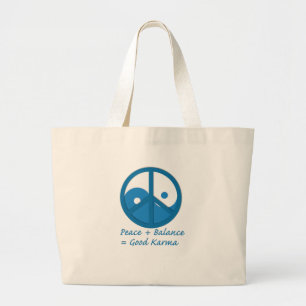 Equation for Good Karma Large Tote Bag