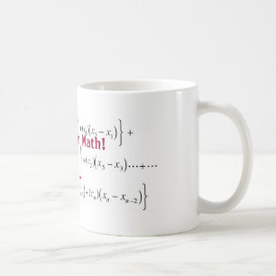 equation, There's no i in Math!, oh wait... Coffee Mug