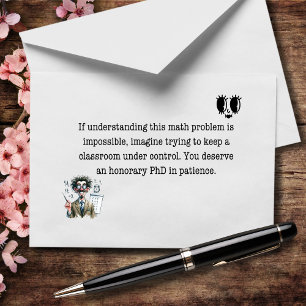 Equations Are Hard, Teaching Is Harder Thank You Card