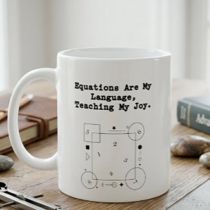 Equations My Language Teaching My Joy Math Coffee Mug