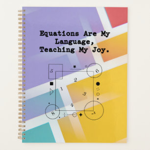 Equations My Language Teaching My Joy Math Planner