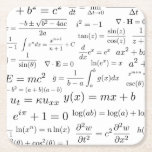 Equations of Math and Science Coasters<br><div class="desc">All of the most famous equations of mathematics combined in one design.</div>