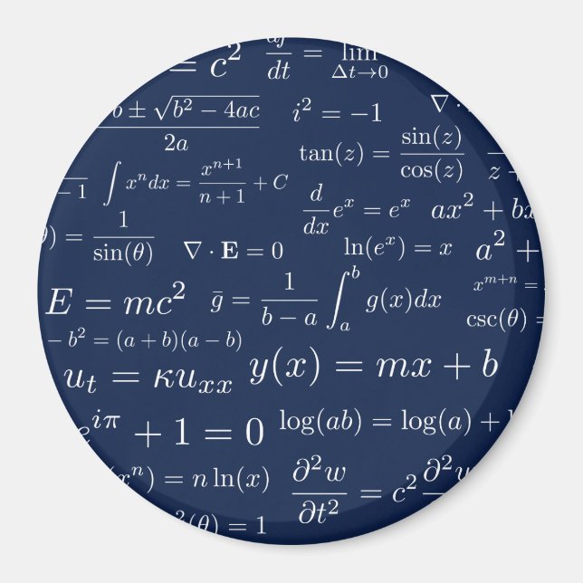 Equations of Math and Science Magnet (Front)