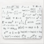 Equations of Math and Science Mouse Pad<br><div class="desc">All of the most famous equations of mathematics combined into one design.</div>