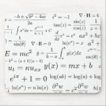 Equations of Math and Science Mouse Pad<br><div class="desc">All of the most famous equations of mathematics combined into one design.</div>