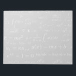 Equations of Math and Science Notepad<br><div class="desc">All of the most famous equations of mathematics combined in one design.</div>