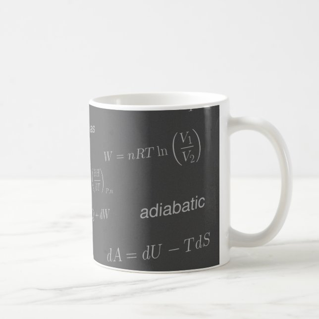 Equations of Thermodynamics Coffee Mug (Right)