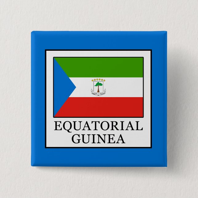 Equatorial Guinea 15 Cm Square Badge (Front)