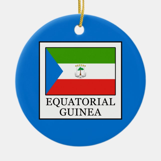 Equatorial Guinea Ceramic Ornament (Front)