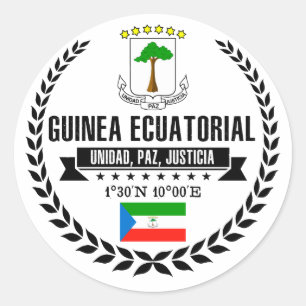 Equatorial Guinea Classic Round Sticker