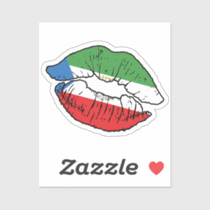 Equatorial Guinea Equatoguinean Lipstick Love Flag