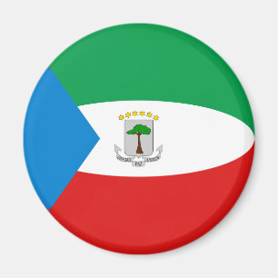 Equatorial Guinea Fisheye Flag Magnet
