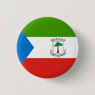 Equatorial Guinea Flag 3 Cm Round Badge