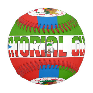 Equatorial Guinea Flag and Coat of Arms Patriotic Baseball