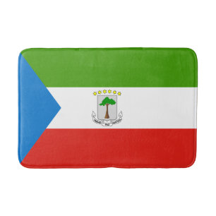 Equatorial Guinea Flag Bath Mat