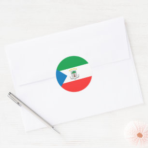 Equatorial Guinea flag Classic Round Sticker
