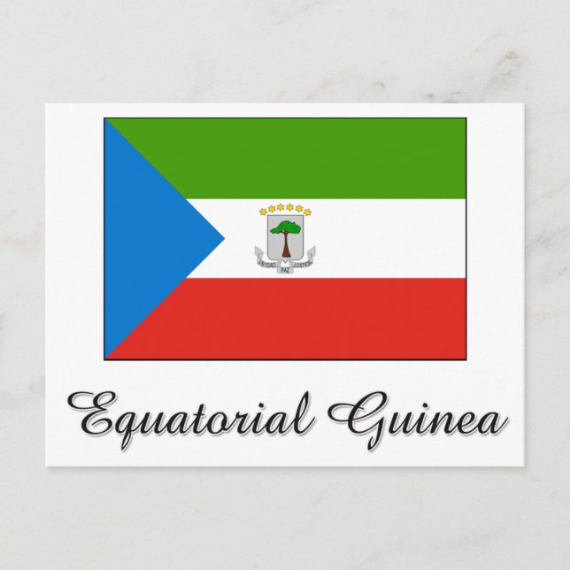 Equatorial Guinea Flag Design Postcard (Front)
