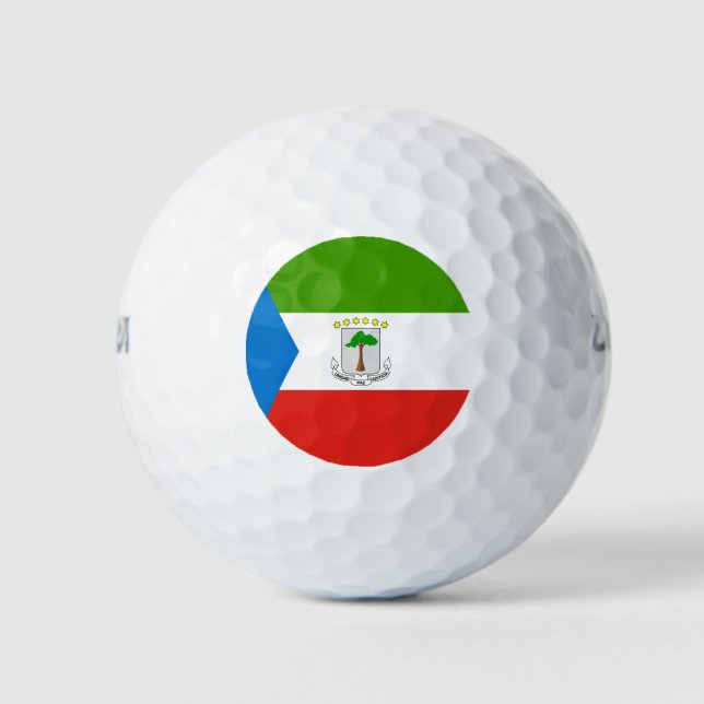 Equatorial Guinea Flag Golf Balls (Front)