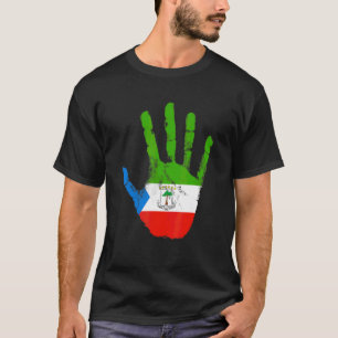 Equatorial Guinea Flag Hand Malabo Equatorial Guin T-Shirt