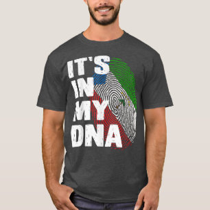 Equatorial Guinea Flag IT'S IN MY DNA Fingerprint T-Shirt