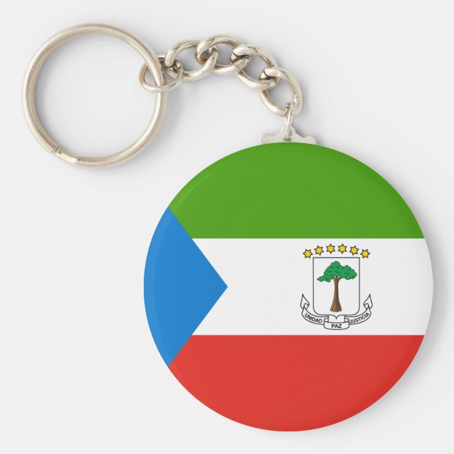 Equatorial Guinea Flag Key Ring (Front)