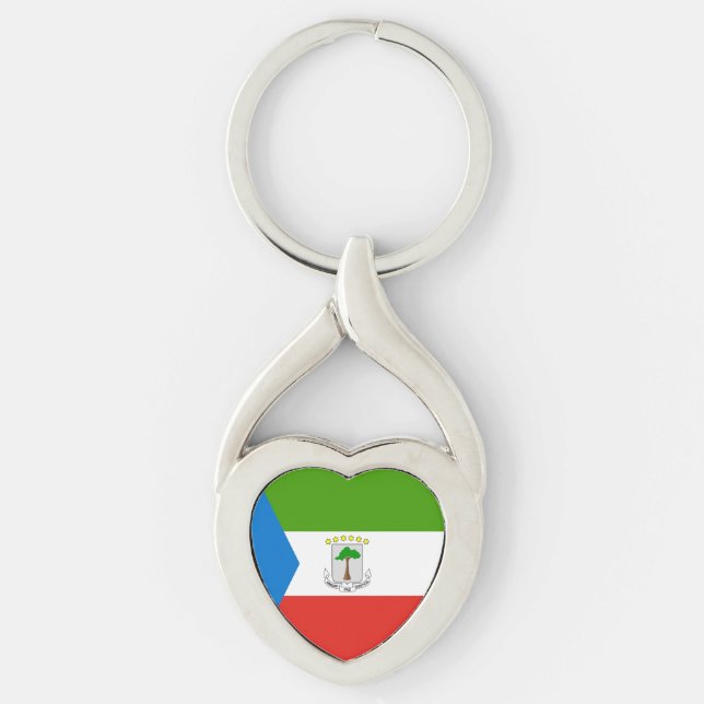 Equatorial Guinea Flag Key Ring (Front)