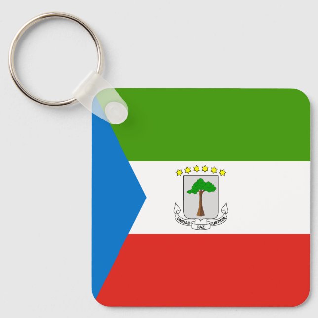 Equatorial Guinea Flag Key Ring (Front)