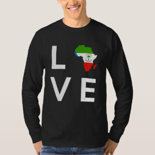 Equatorial Guinea Flag Love Africa Equatorial Guin T-Shirt
